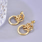 Aretes nudo casuales elegantes