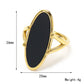 Anillo madre perla grande básico vintage