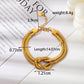 Pulsera elegante trenzada en tendencia panza de víbora