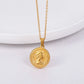 Collar dije moneda vintage moneda casual