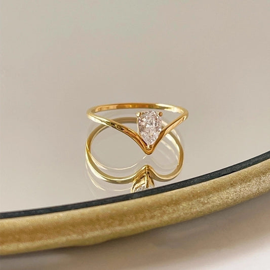 Anillo estilo romántico circonia tendencia casual formal