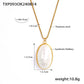 Juego collar anillo piedra blanca formal vintage dorado