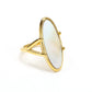 Anillo madre perla grande básico vintage