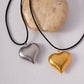 Collar ajustable corazón chunky de lazo