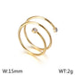 Anillo resorte simple elegante tendencia