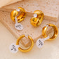 Anillo estilo chunky con piedra cristal