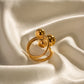 Anillo esferas varias elegante básico