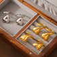 Anillo grande corazon chunky geométrico casual