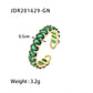 Set de anillos y collar verde jade vintage