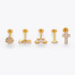 Piercings de titanio estilos varios casual formal tendencia