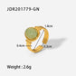 Set de anillos y collar verde jade vintage