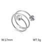Anillo resorte simple elegante tendencia