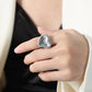 Anillo chunky corazón grande tendencia básico