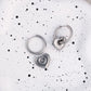 Aretes estilo huggies corazón estrella casual