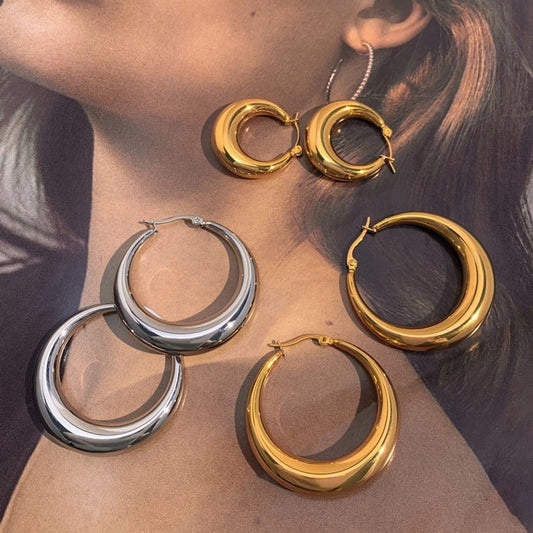 Aretes arracadas básicas estilo casual