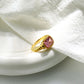 Anillo estilo vintage piedra cristal colores varios