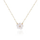 Collar flor mini estilo perla casual