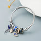 Pulseras charms plateada tendencia