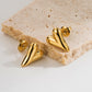 Aretes de corazón estilo básico simple casual