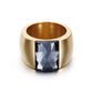 Anillo estilo chunky con zirconia casual formal