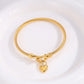 Pulsera con candado de corazón básica
