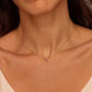 Collar con mini piedra circonia simple básico