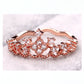 Anillo romántico corona rose gold