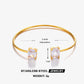 Brazalete con piedras ajustable elegante