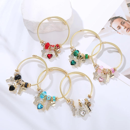 Pulseras charms estilo casual colores