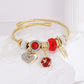 Pulsera charms diversos estilos colores tendencia