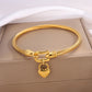 Pulsera con candado de corazón básica