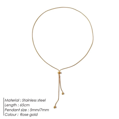 Collar básico estilo corbata estilo simple