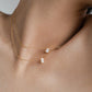 Collar con dije de circonia básico simple casual formal