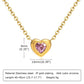 Collar de corazón con circonia romántico casual formal