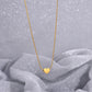 Collar mini corazón romántico básico tendencia