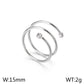 Anillo resorte simple elegante tendencia