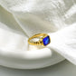 Anillo estilo vintage piedra cristal colores varios