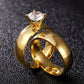 Anillos elegantes estilo chunky casual