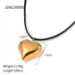 Collar ajustable corazón chunky de lazo