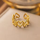 Anillos ajustables estilos variados casual formal
