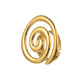 Anillo ajustable espiral grande estilo simple tendencia