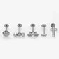 Piercings de titanio estilos varios casual formal tendencia