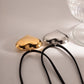 Collar ajustable corazón chunky de lazo