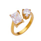 Anillo circonia romántico colores varios