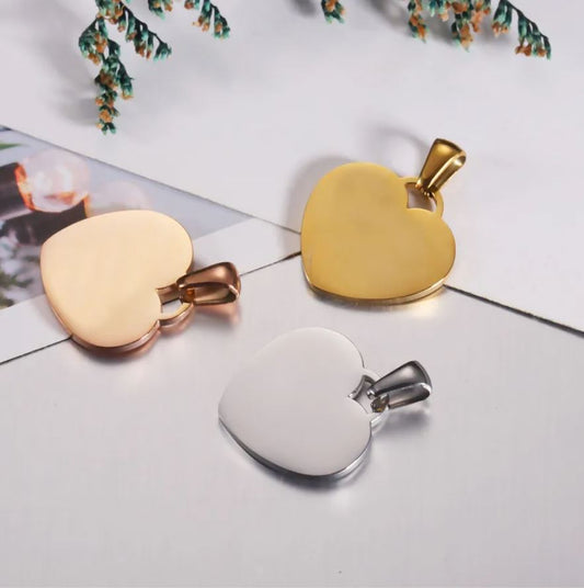 Dije de corazón oro rosa