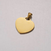 Dije de corazón dorado